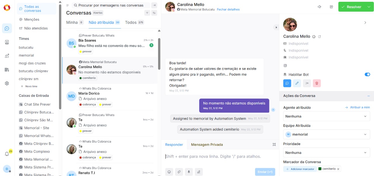 Atendimento Omnichannel